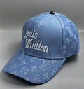 (DUPE) Louis Vuitton Monogram Denim Cap - Blue