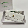 Bottega Veneta Woven Clutch - White
