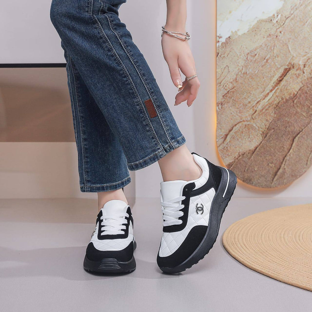 (DUPE) Chanel Quilted Platform Sneaker