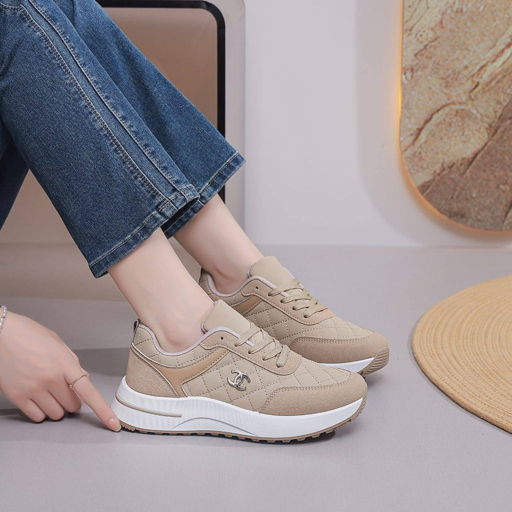(DUPE) Chanel Quilted Platform Sneaker