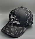 (DUPE) Louis Vuitton Monogram Denim Cap - Black