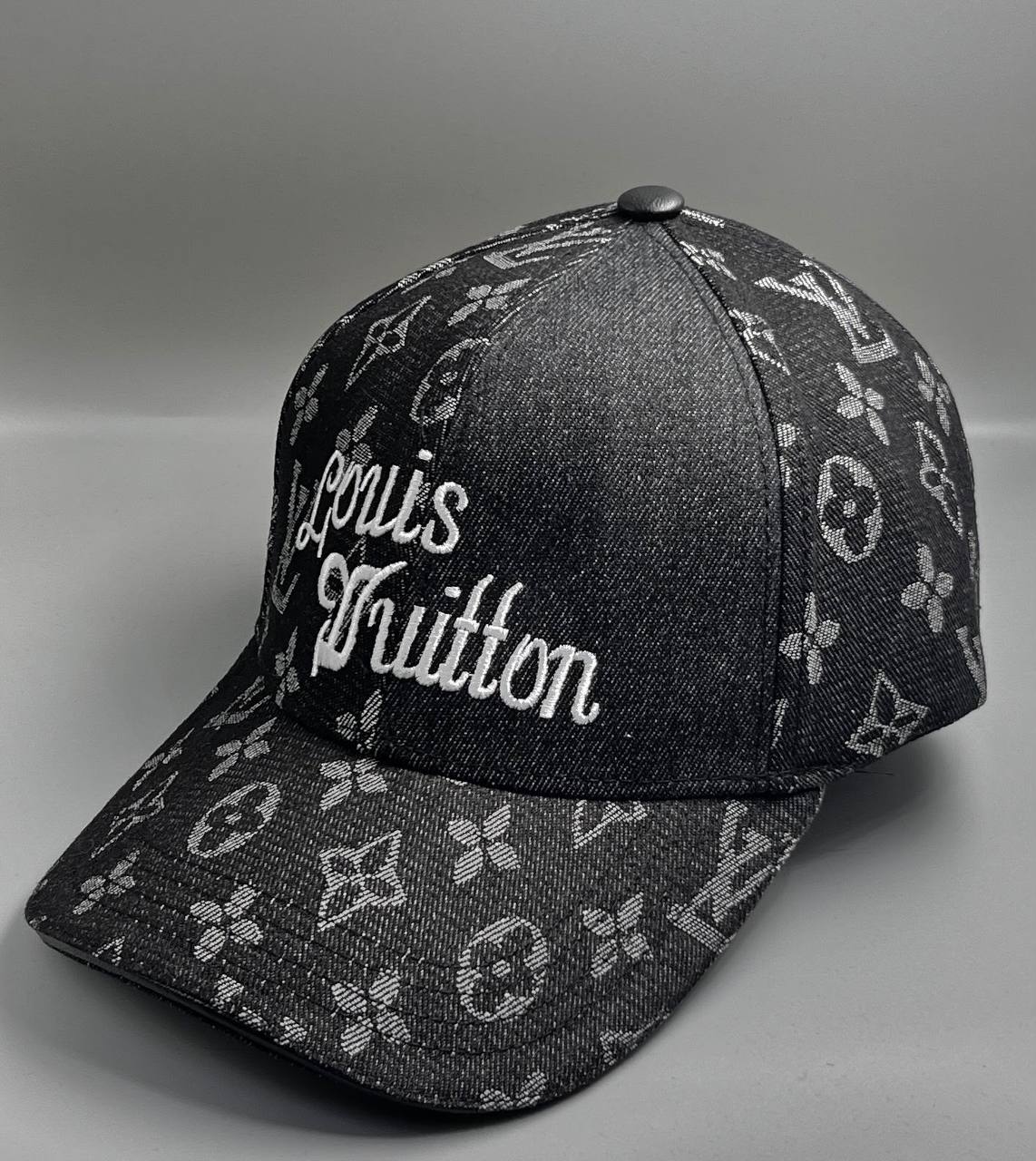 (DUPE) Louis Vuitton Monogram Denim Cap - Black