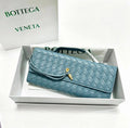 Bottega Veneta Woven Clutch - Baby Blue