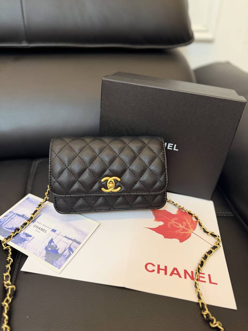 Chanel Wallet on Chain (DUPE) - Black